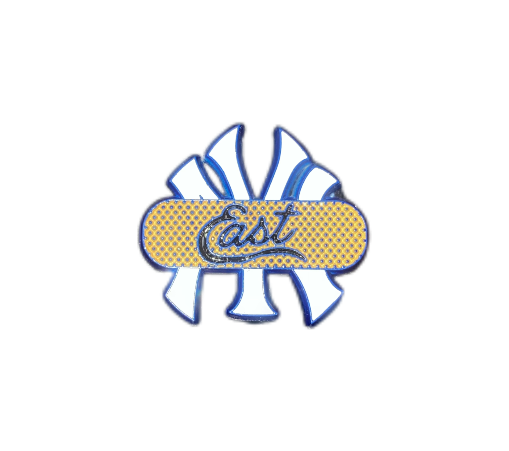 Neighborhood YANKEE PIN (white blue outline)