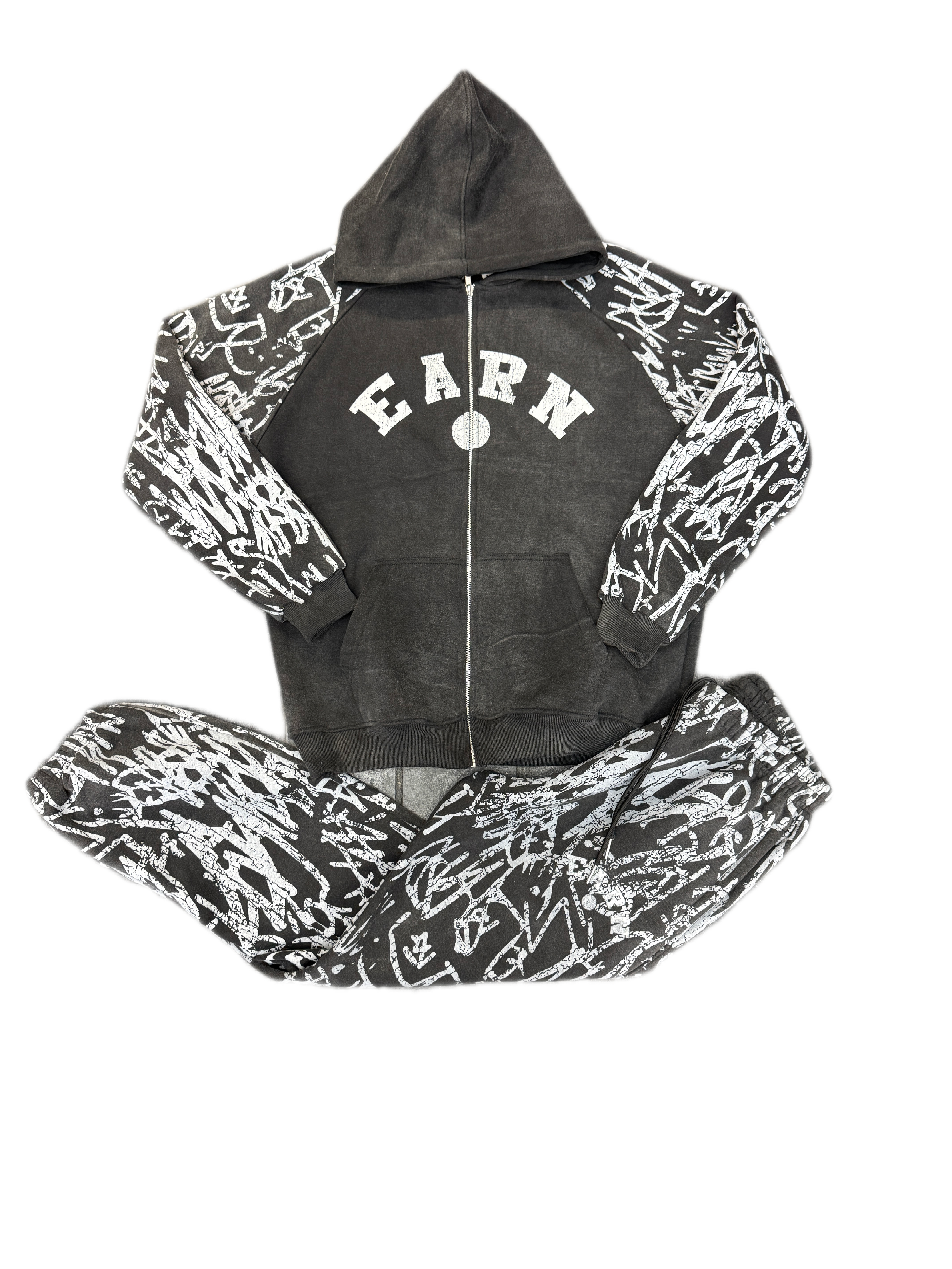 EARN ART WALL SWEATSUIT (BLACK)