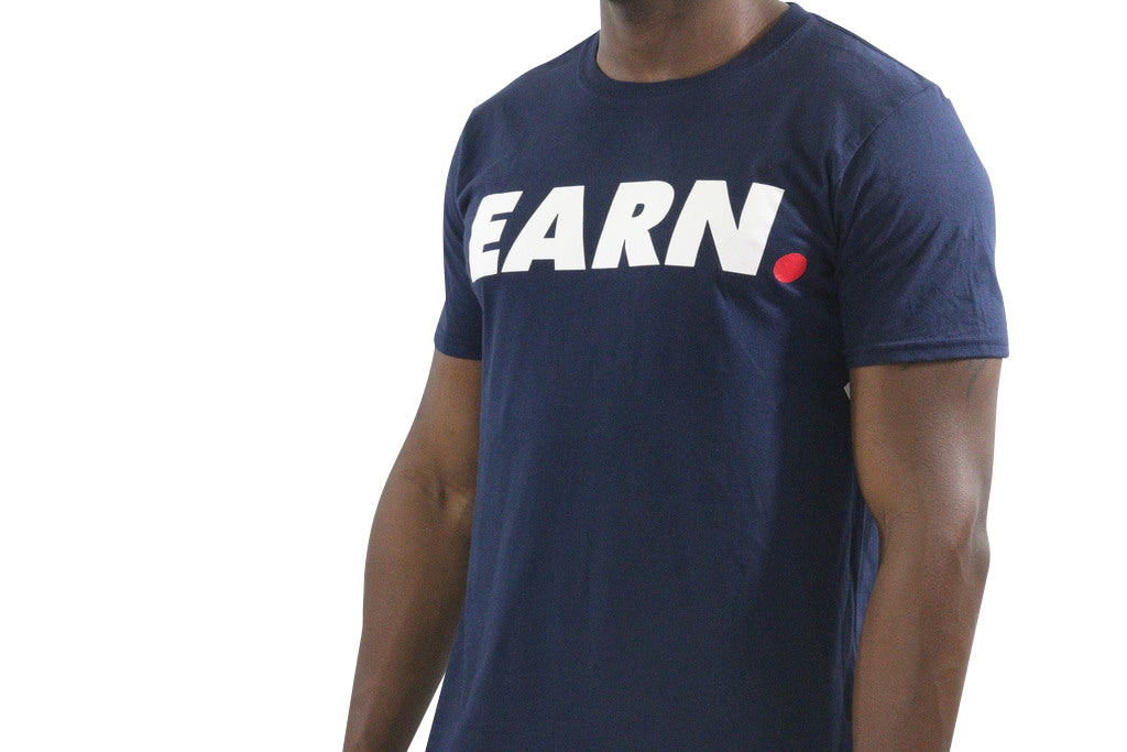 EARN W/ DOT TEE - NAVY